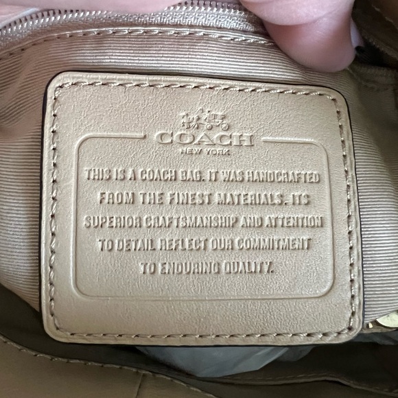 Coach bleeker embossed croc shoulder bag - Picture 6 of 7
